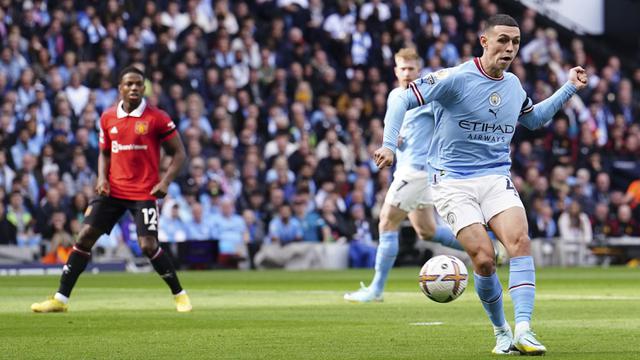 Foto: Aksi Memukau Erling Haaland dan Phil Foden Saat Man City Bantai MU di Liga Inggris, Keduanya Cetak Rekor Baru