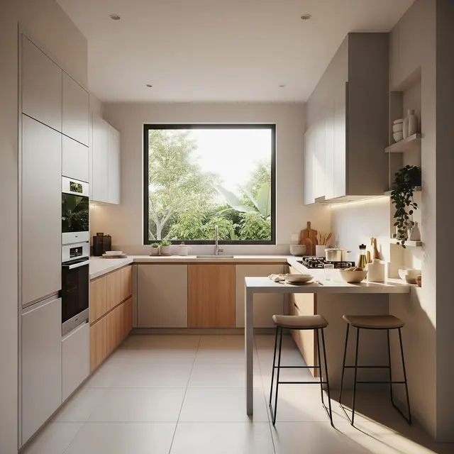 9 Desain Dapur Minimalis dengan Kitchen Set Dua Sisi