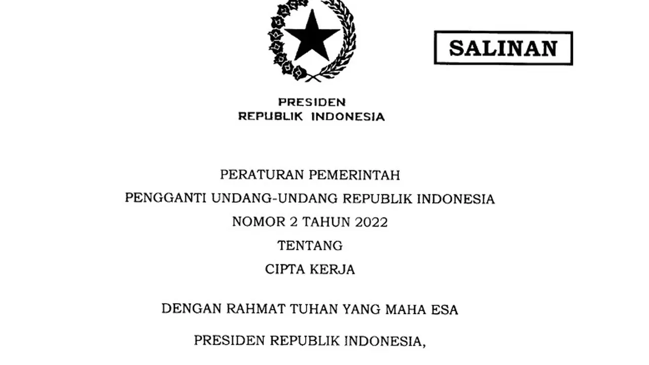 Perppu Cipta Kerja