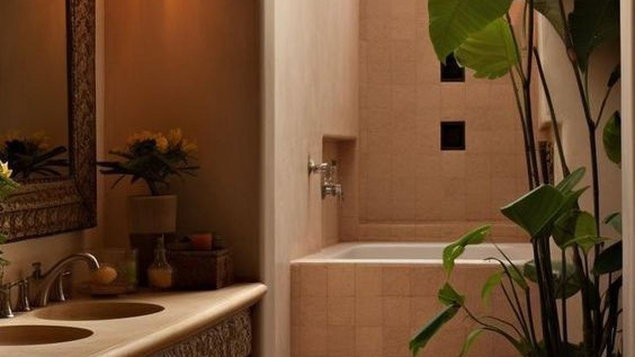 5. Desain Kamar Mandi Mediterania dengan Semi Outdoor<br>