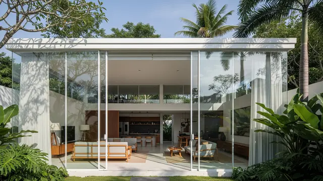 Desain Rumah Minimalis yang Tetap Terang Tanpa Lampu Siang Hari/Gemini AI