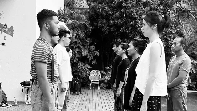 Laura Basuki dalam workshop film Sleep Call. (Foto: Dok. Instagram @fajarnugrs)