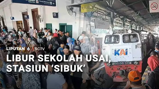 Libur Sekolah Usai, Stasiun 'Sibuk'