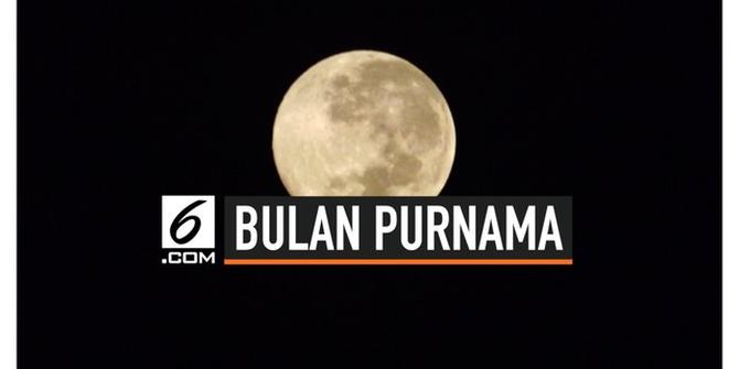 VIDEO: Fenomena Bulan Purnama Langka Muncul Malam Ini