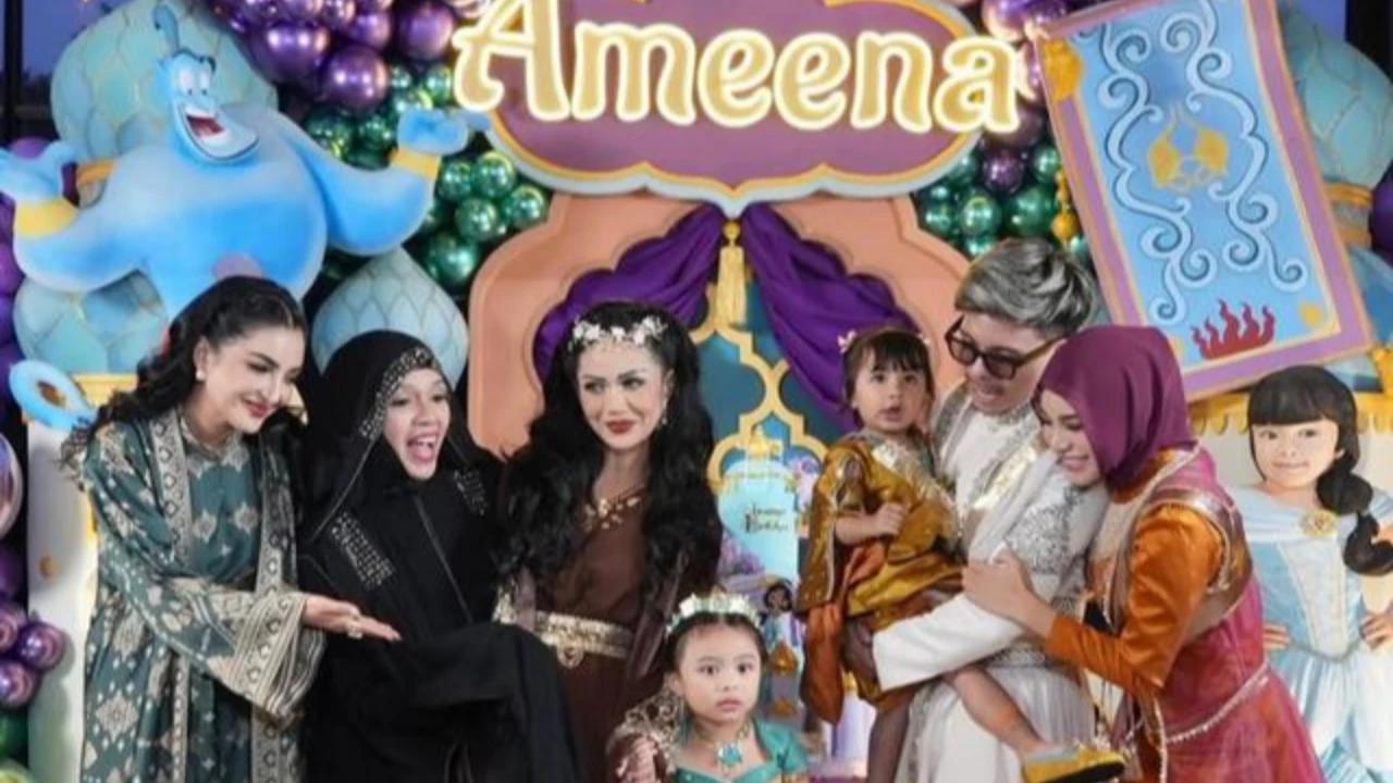 Rayakan Ultah ke-4, Ameena Dikelilingi Keluarga Besar dan Kehadiran Krisdayanti-Ashanty