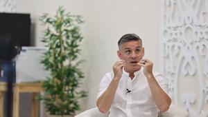 Pelatih Timnas Indonesia, John Herdman menjalani wawancara eksklusif dalam Bola Break dari Bola.com di Jakarta, Selasa (12/5/2026). (Bola.com/Muhammad Iqbal Ichsan)