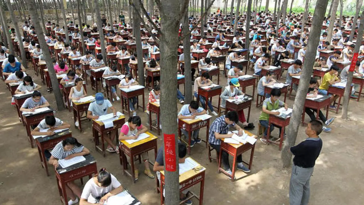 Cegah Mencontek, Sekolah China Gelar Ujian di Hutan