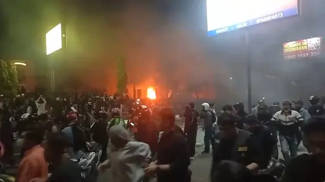 Kondisi di sekitar Polda DIY