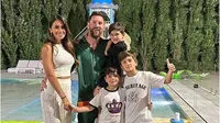 Lionel Messi gabung Inter Miami, ketiga anaknya bakal sekolah yang sama dengan anak-anak Shakira - Gerrard Pique. (Instagram  Antonella Roccuzzo0