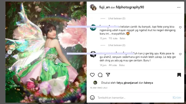 Photoshoot Fuji jadi Tinker Bell (Foto: Instagram fdphotography90 / fuji_an)