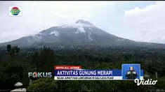 Terekam kamera pengawas luncuran lava pijar terjadi Jumat malam pukul 19.51 WIB mengarah ke hulu Kali Gendol, Sleman.