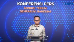 Kepala Pusat Data, Informasi, dan Komunikasi Kebencanaan BNPB Abdul Muhari. (Liputan6.com/ Dok BNPB TV)