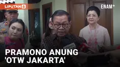 Ditemani Istrinya, Pramono Anung Berangkat ke Lokasi Penetapan