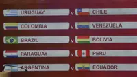 Peserta kualifikasi Piala Dunia 2022 dari zona Amerika Selatan. (AFP/Norberto Duarte)