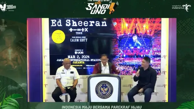 Ed Sheeran, penyanyi asal Inggris yang akan melangsungkan konser pada Sabtu, 2 Maret 2024 di Jakarta International Stadium (JIS).
