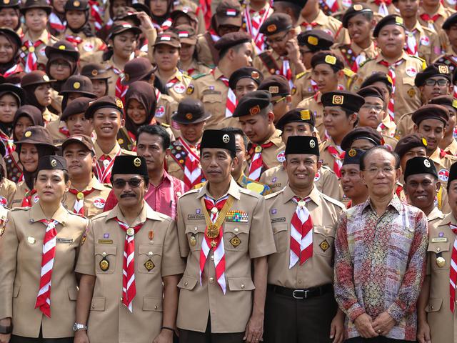 Jokowi Lepas Kontingan Pramuka Ke Jambore Dunia News Liputan6 Com