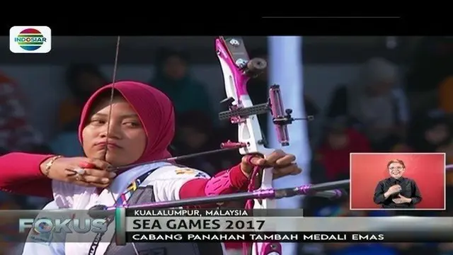 Indonesia mendulang emas ketiga dari olahraga panahan di Sea Games 2017.