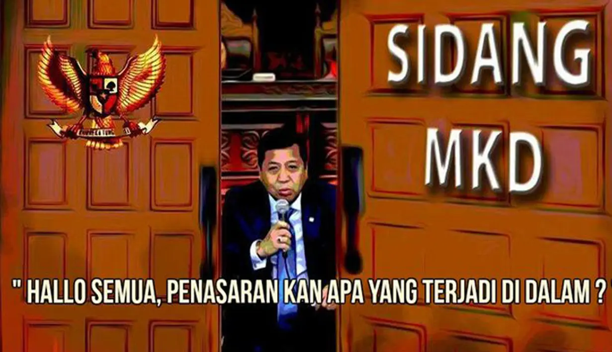 MKD menggelar sidang tertutup untuk mendengar kesaksian Setya Novanto. Sejumlah Netizen mencurahkan isi hati mereka dalam bentuk meme. Ini salah satunya. Penasaran kan? (twitter#MKDBobrok)