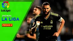Berita Motion Grafis, Jadwal Liga Spanyol Pekan 4, Real Madrid dan Barcelona Bersaing Puncaki Klasemen.