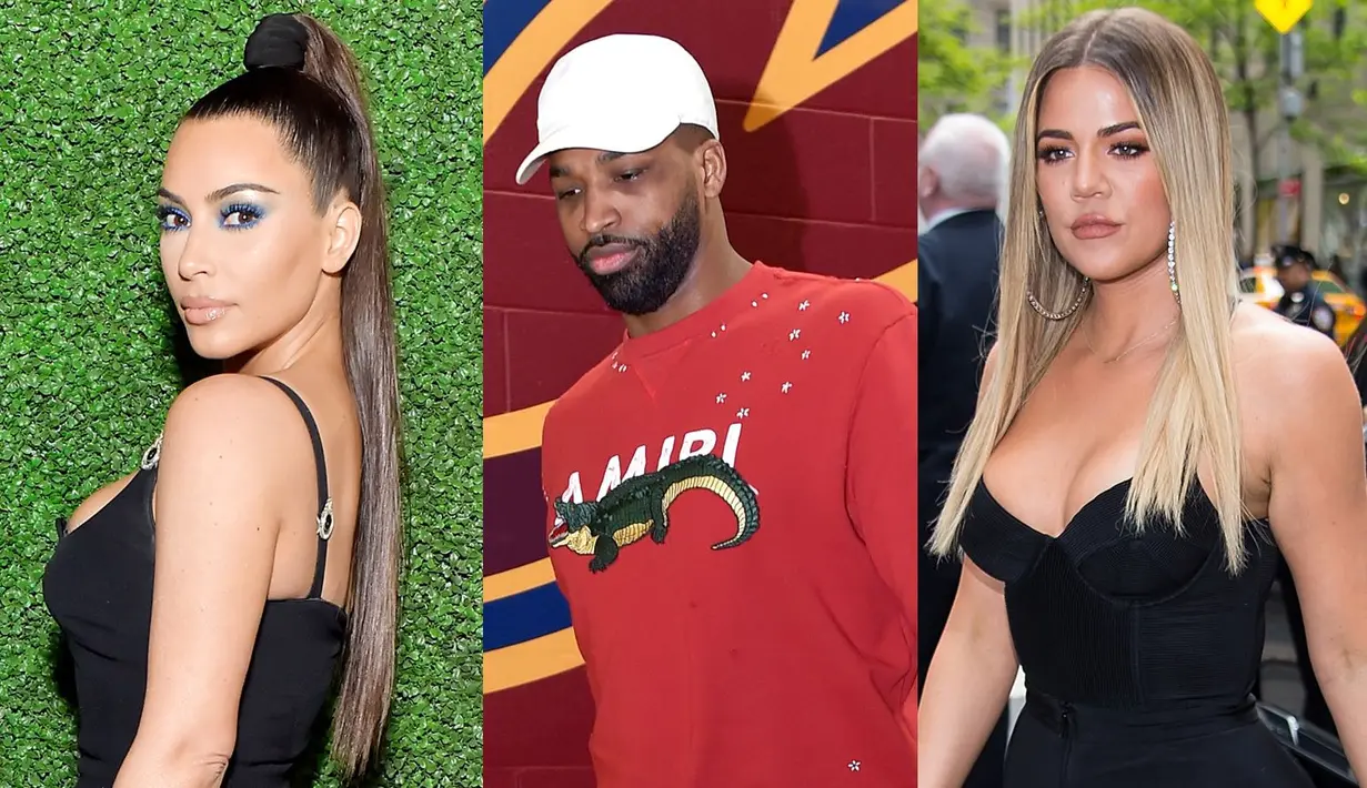 Kim Kardashian menjadi anggota keluarga pertama yang bicara mengenai hubungan Khloe dan Tristan Thompson. (yahoo)