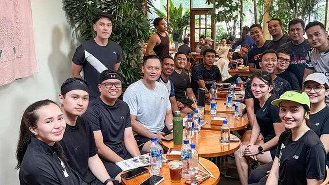 6 Potret Beby Tsabina dan Febby Rastanty Lari di CFD Bareng Menteri AHY, Tak Lupa Sarapan Pagi Satu Meja