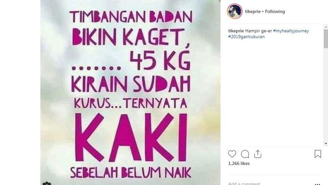 Tike Priatnakusumah (Foto: Instagram)
