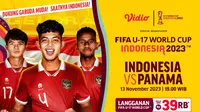 Jadwal dan Live Streaming Indonesia U-17 vs Panama U-17 di Vidio