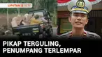 Viral di media sosial, sebuah mobil bak terbuka (pikap) yang membawa rombongan emak-emak hilang kendali dan terguling di Kabupaten Gowa, Sulawesi Selatan. Tidak ada korban jiwa dalam peristiwa ini.