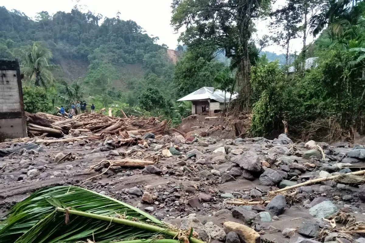 Banjir dan longsor di Pesisir Selatan, Kamis (8/3/2024). (Liputan6.com/ ist)