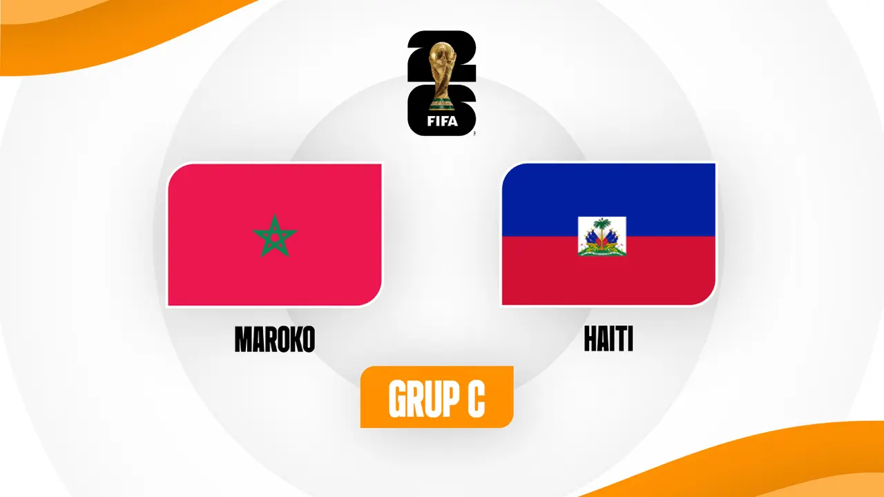 Timnas Maroko Vs Timnas Haiti di Piala Dunia 2026.
