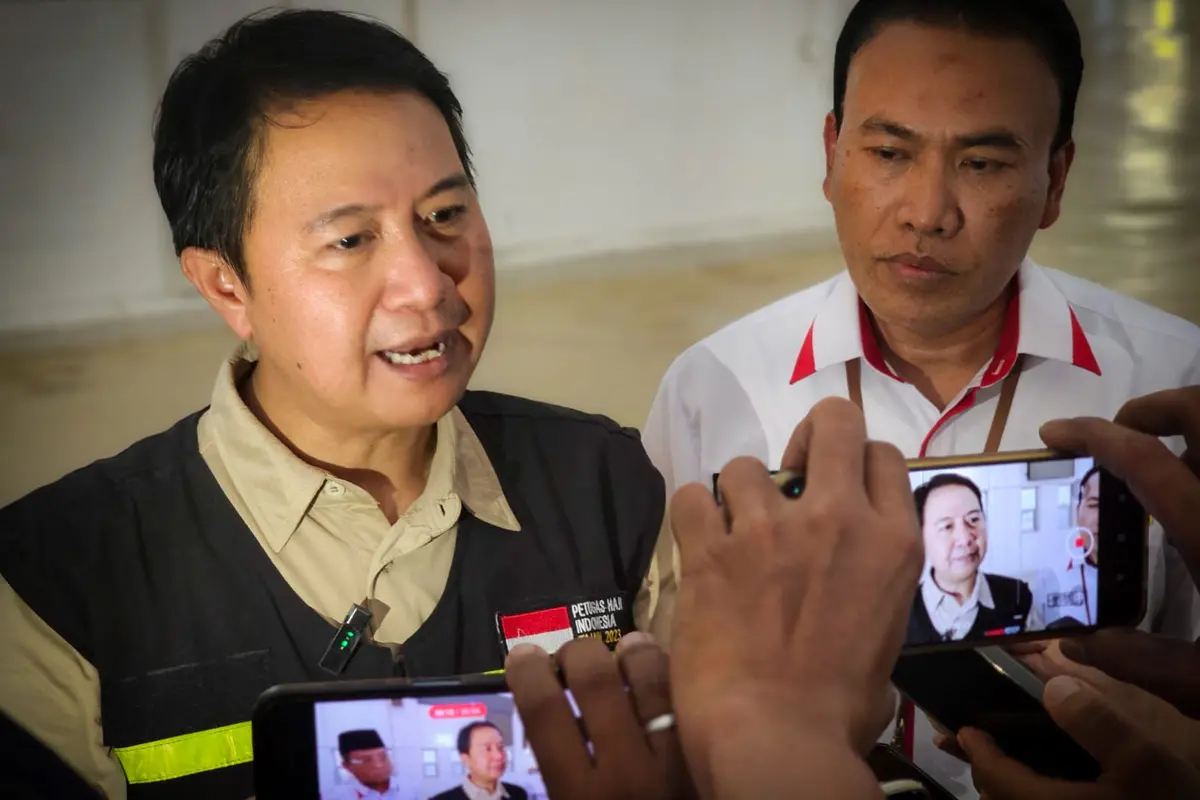 Dirjen PHU Kemenag, Hilman Latief merespons tingginya kasus kematian jemaah haji 2023. Saat ini, jumlah jemaah haji Indonesia yang meninggal di Tanah Suci melampaui total kasus kematian jemaah pada 2015 dan 2017. (FOTO: MCH PPIH ARAB SAUDI 2023)