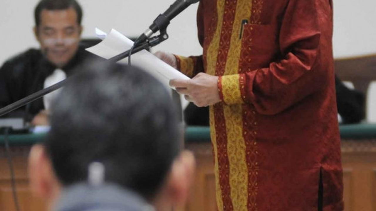Waryono Karno bacakan nota pembelaan atas tuntutan JPU