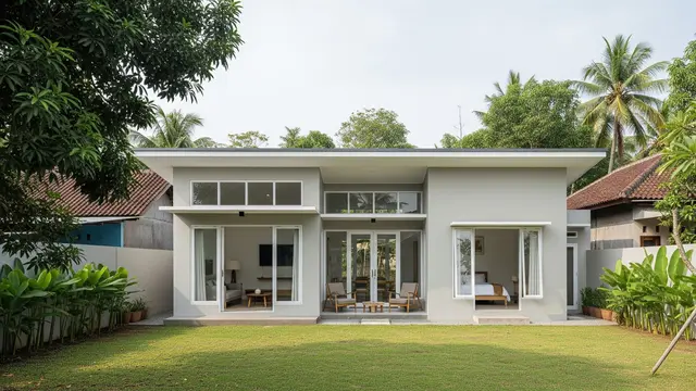 Rumah 1 Lantai dengan Halaman Belakang Luas