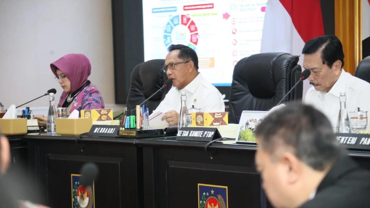 Mendagri Tito Karnavian saat Sosialisasi Piloting Digitalisasi Bantuan Sosial di Tingkat Nasional
