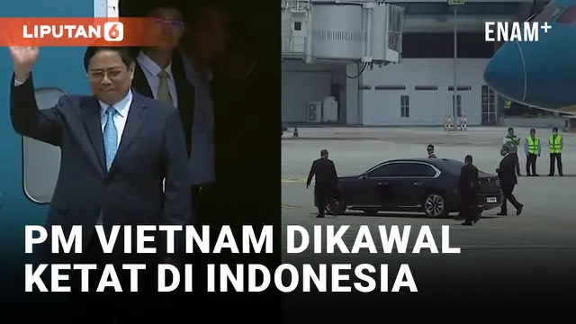 Pengawalan Ketat PM Vietnam saat Tiba di Indonesia