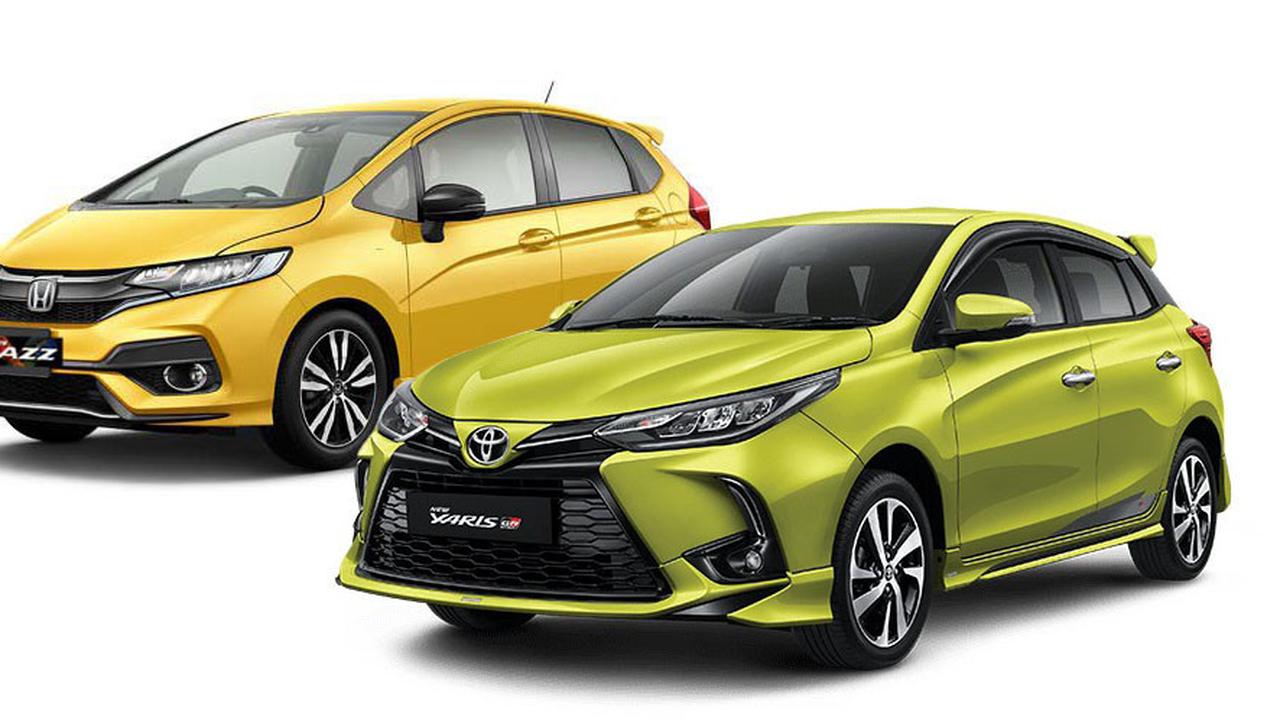 Honda Jazz GK5 dan Toyota Yaris GR Sport (Honda, Toyota)