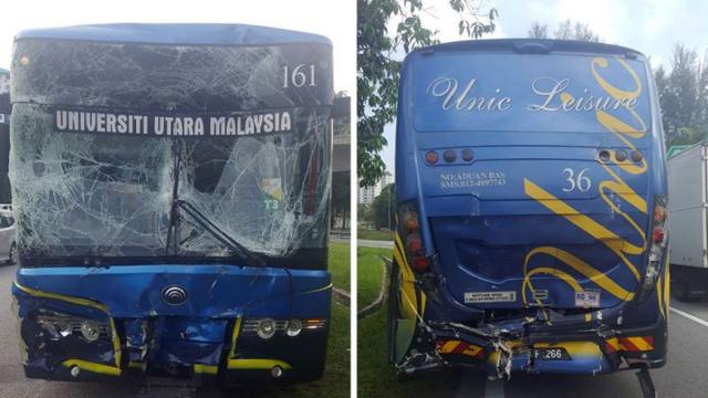 Bus SEA Games kecelakaan