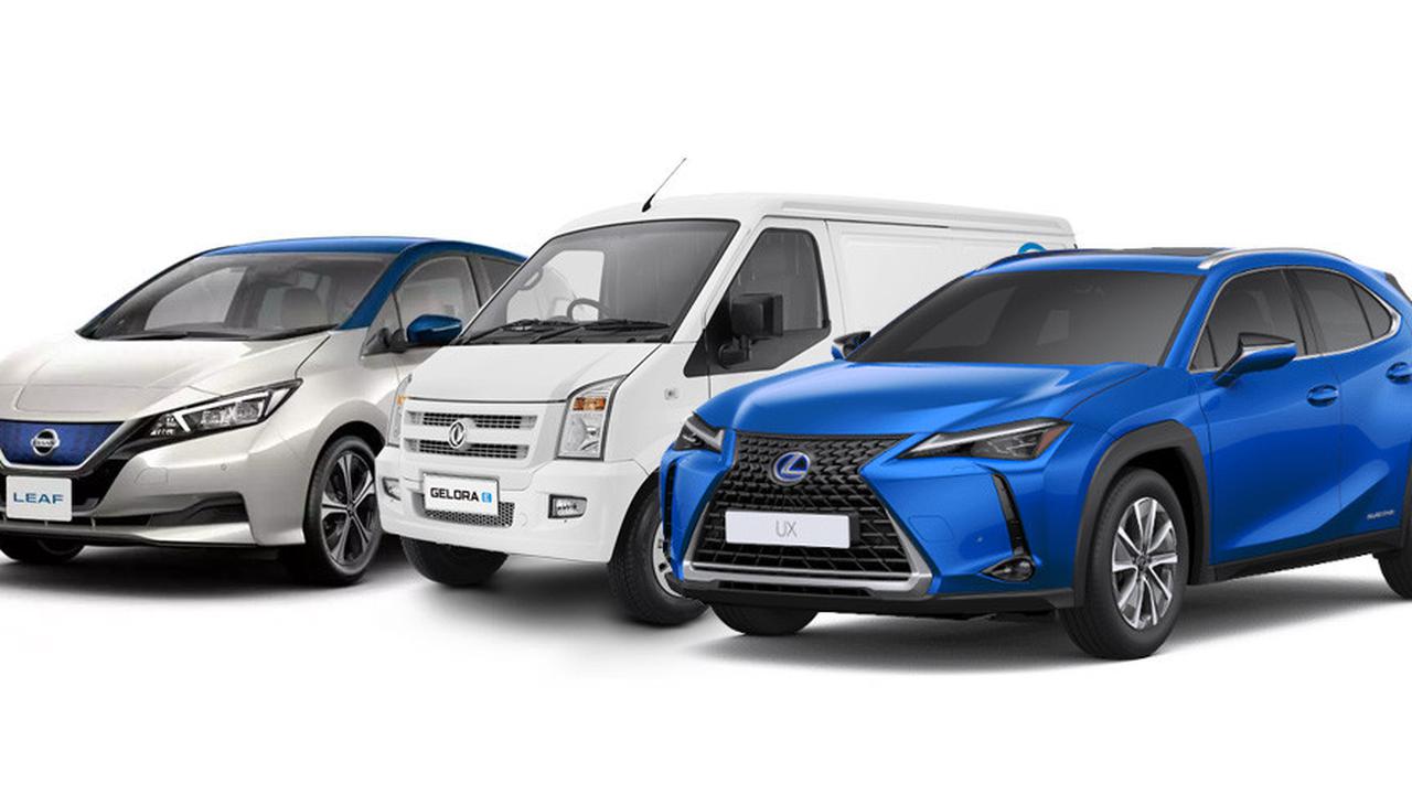 Kumpulan mobil listrik (Nissan, DFSK, Lexus)