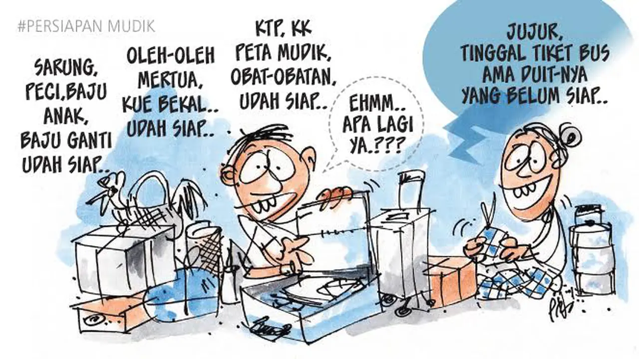 kartun mudik