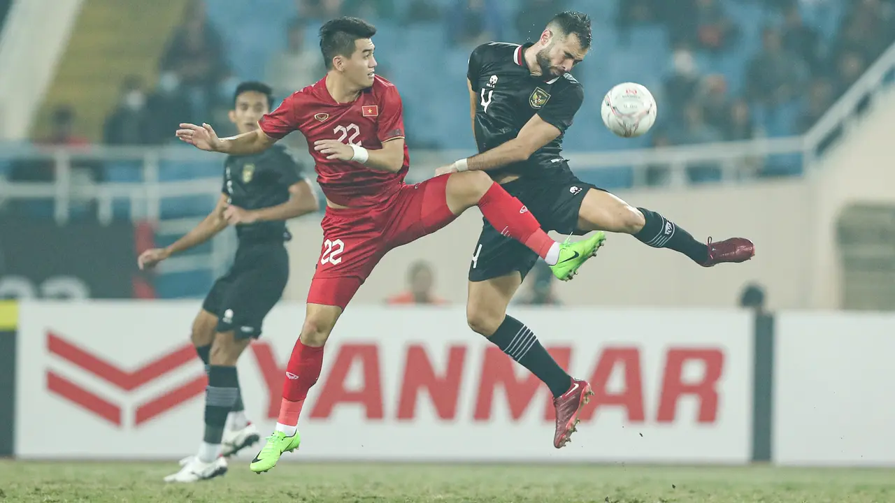 Vietnam Vs Timnas Indonesia dalam babak semifinal Piala AFF 2022 di My Dinh National Stadium, Hanoi.