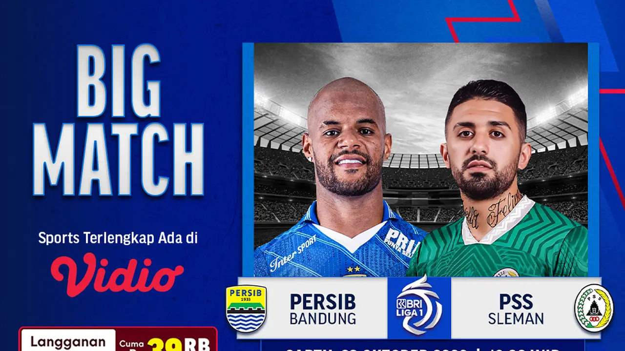 Jadwal dan Live Streaming BRI Liga 1 Persib Bandung vs PSS Sleman