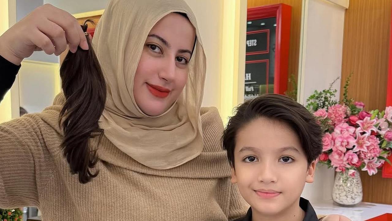 Tasyi Athasyia Bagikan Momen Saat Malik Sang Putra Putuskan Potong Rambut Panjangnya, Penuh Makna