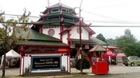 Masjid unik berbentuk mirip Pagoda di Desa Salaganggeng Kecamatan Mrebet, Purbalingga, Jawa Tengah. (Foto: Liputan6.com/Galoeh Widura/Muhamad Ridlo)