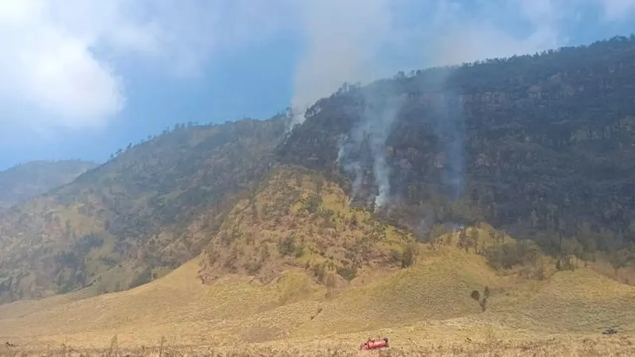 ​ Kebakaran Gunung Bromo terus meluas