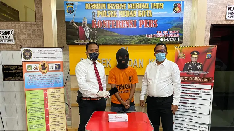 Penjambret handphon jurnalis di Medan