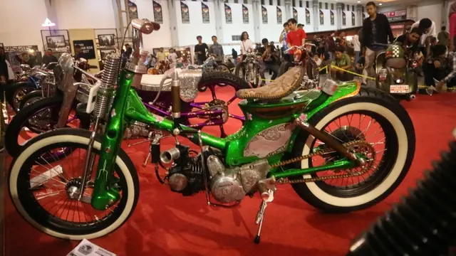 Motor bebek di Kustomfest 2018