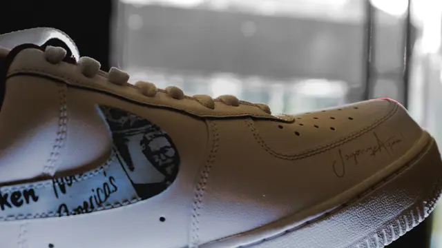 Tagline Jagonya Ayam diambil Never Too Lavish sebagai salah satu aksen dalam desainnya