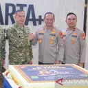Pangdam Jaya Sambangi Polda Metro, Ikut Rayakan Hari Bhayangkara