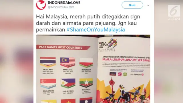 VIDEO: Bendera Indonesia Terbalik di Sea Games, Ini Respons Warganet Tanah Air