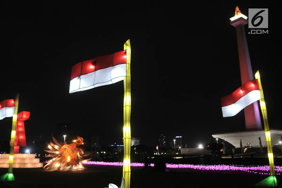 Gemerlap Festival of Light Monas Sambut HUT ke-74 RI